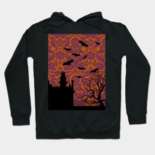 Ghotic Seamless Pattern - Addams Family House Hoodie